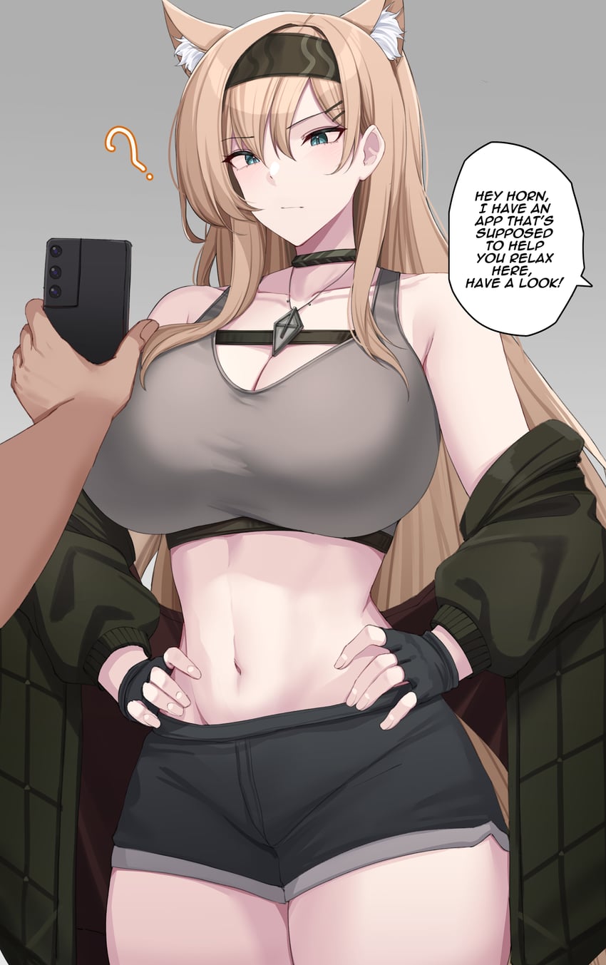 horn (arknights) drawn by kanta077
