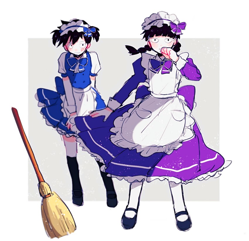 kageyama shigeo and kageyama ritsu (mob psycho 100) drawn by gokusoturasetu