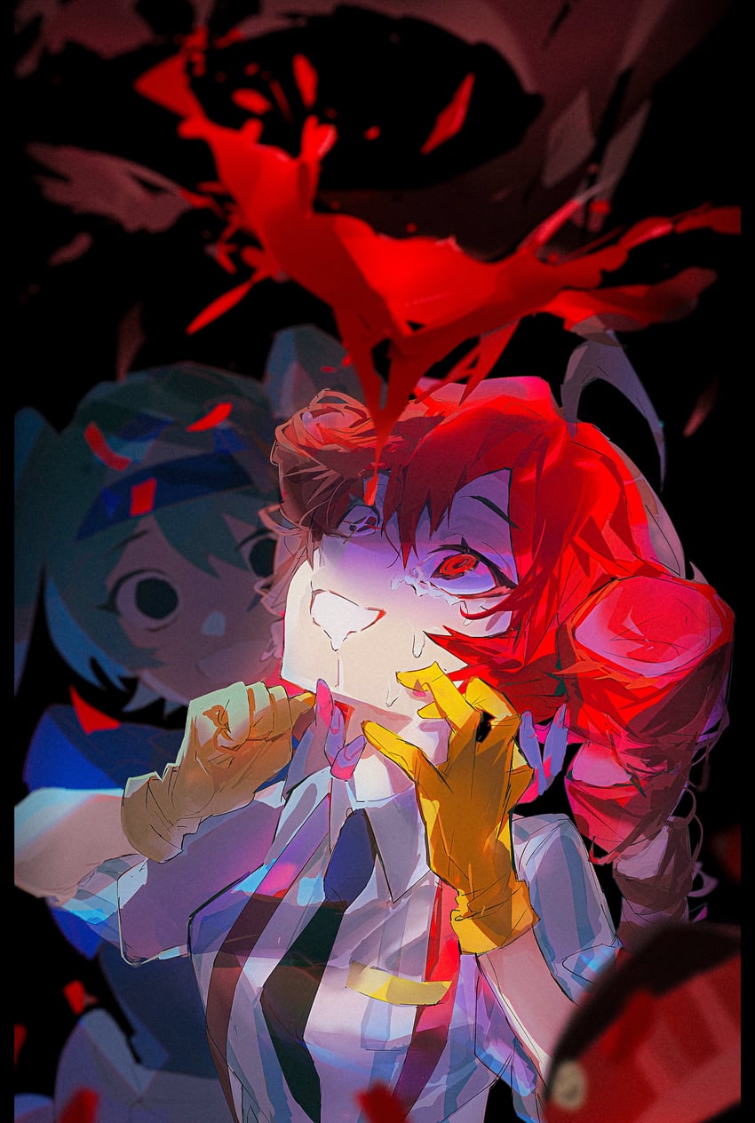 hatsune miku and kasane teto (vocaloid and 2 more) drawn by matofu
