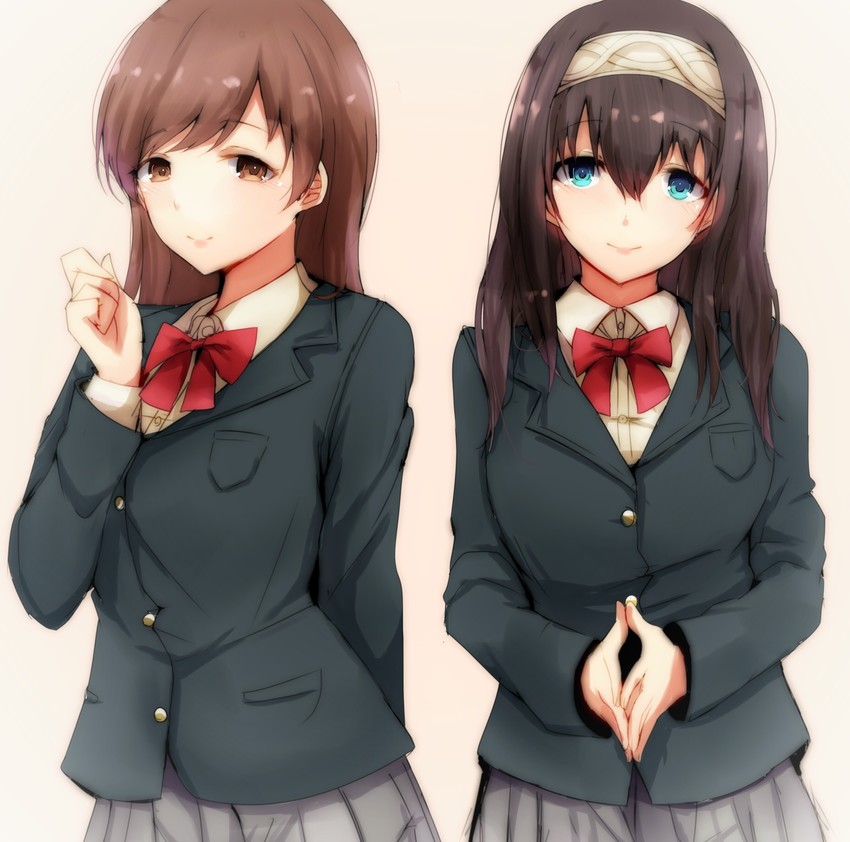 sagisawa fumika and nitta minami (idolmaster and 1 more) drawn by ryuu.
