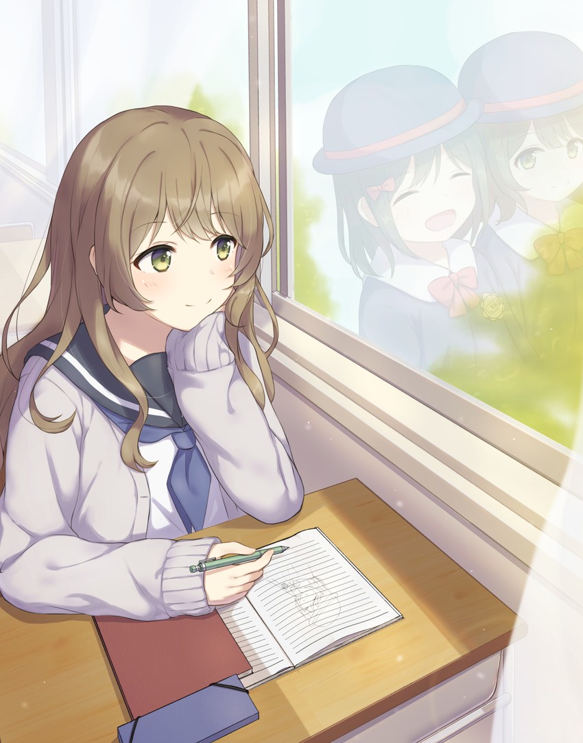 shimamura hougetsu and tarumi (adachi to shimamura) drawn by yotsushi