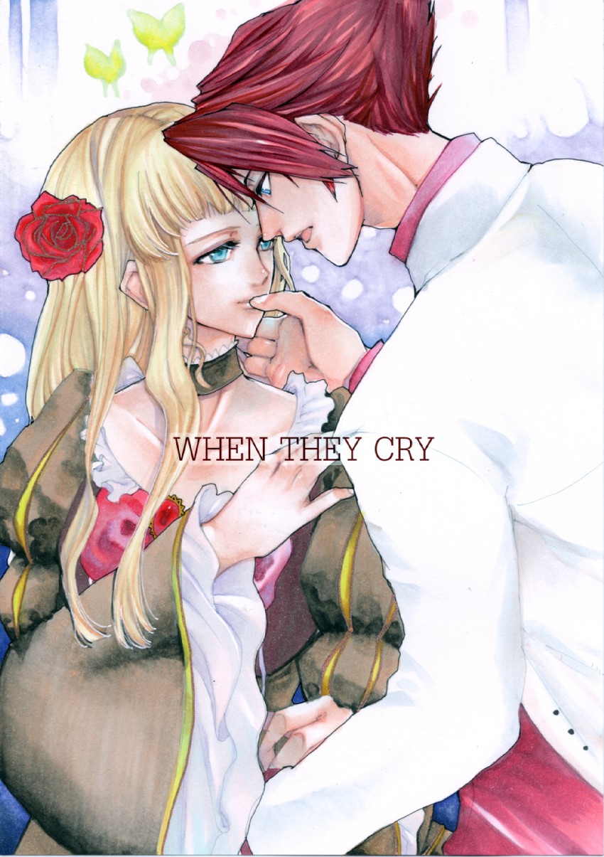 beatrice and ushiromiya battler (umineko no naku koro ni) drawn by noppo
