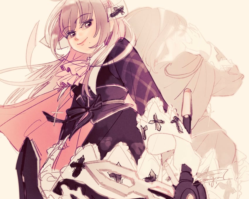 fukuyama jeanne sachie and kishimoto maria mirai (assault lily) drawn by komuzuka