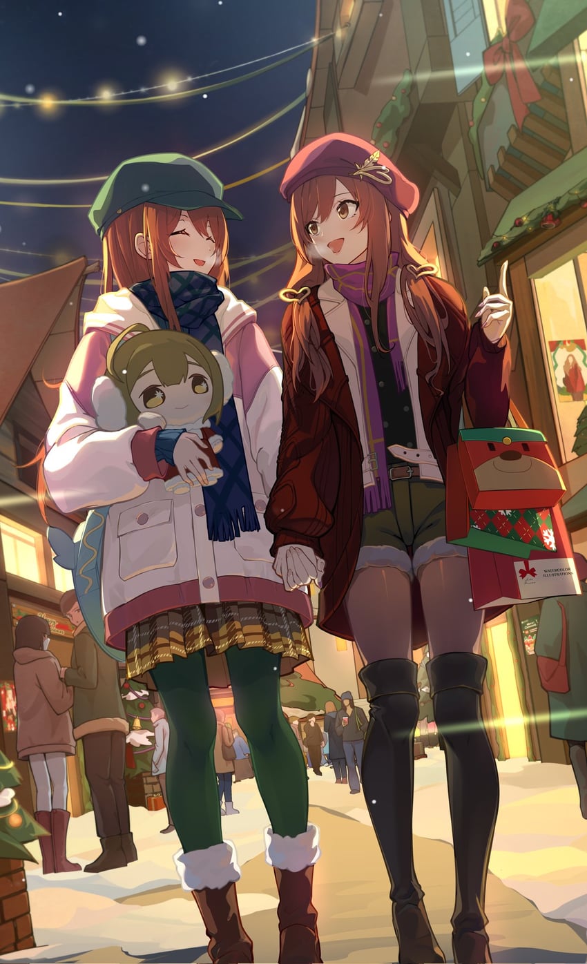 osaki amana, kuwayama chiyuki, and osaki tenka (idolmaster and 1 more) drawn by khorosho