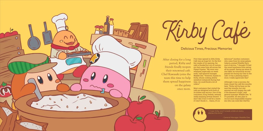kirby, waddle dee, and chef kawasaki (kirby and 1 more) drawn by hierotubas