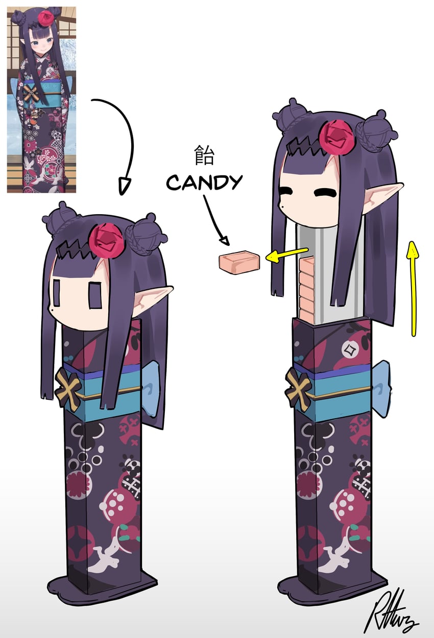 ninomae ina'nis (hololive and 1 more) drawn by radical_highway