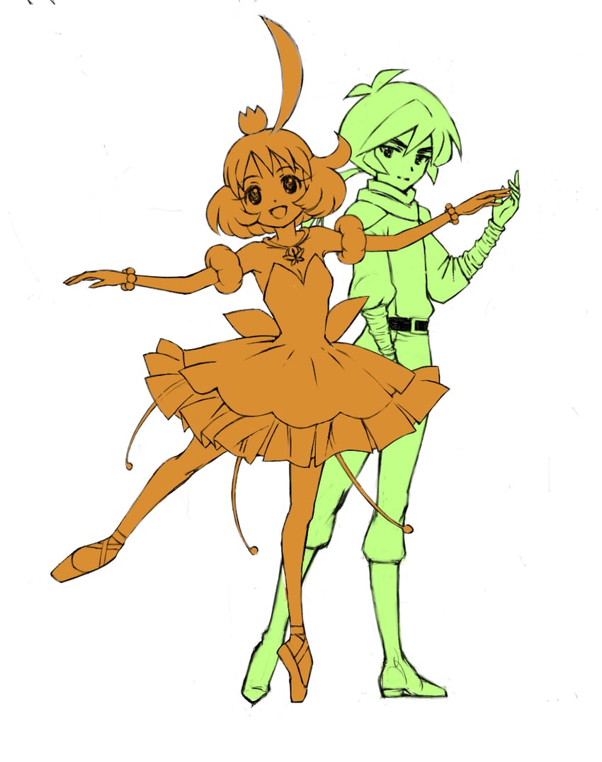 ahiru, princess tutu, and fakir (princess tutu) drawn by itou_ikuko