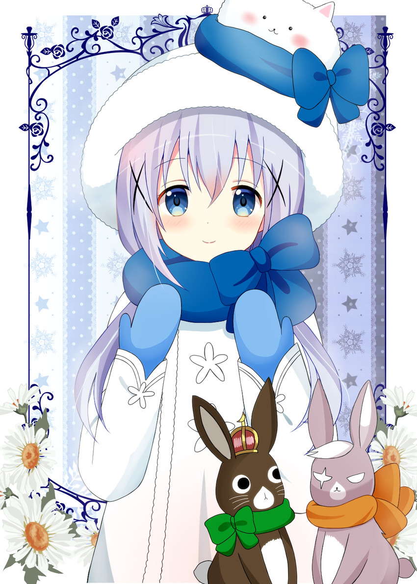 kafuu chino, tippy, anko, and wild geese (gochuumon wa usagi desu ka?) drawn by ryoutan
