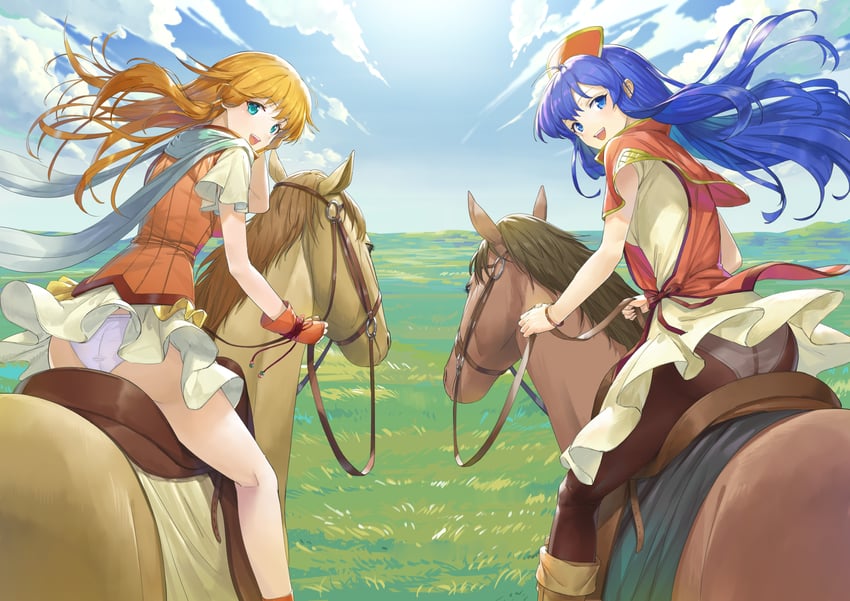 lilina and mist (fire emblem and 2 more) drawn by mytea_(soso)