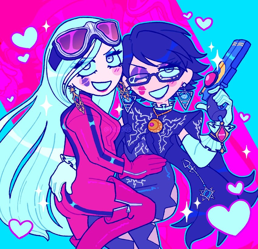 bayonetta and jeanne (bayonetta and 1 more) drawn by kcdoos