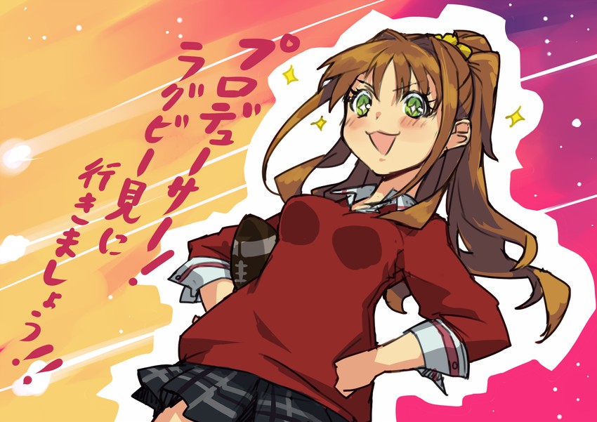 hino akane (idolmaster and 1 more) drawn by kusanagi_kaoru