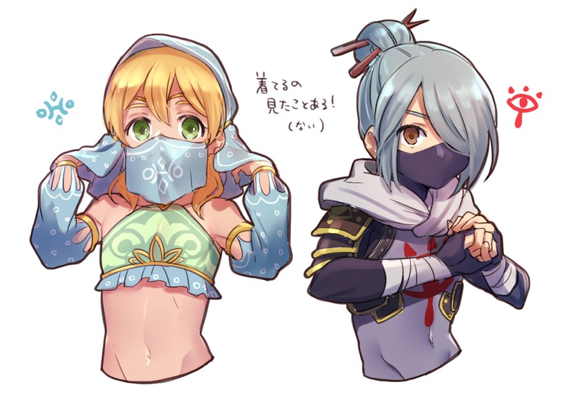 link, kazemaru ichirouta, and miyasaka ryou (the legend of zelda and 2 more) drawn by tomo_(sjim)