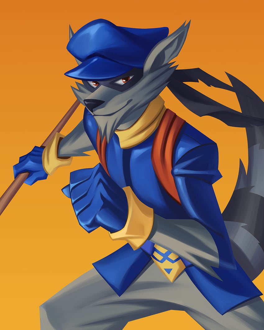 sly cooper (sly cooper) drawn by stevenpreston