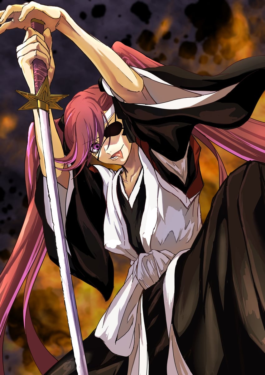 saitou furoufushi (bleach and 1 more) drawn by harukey