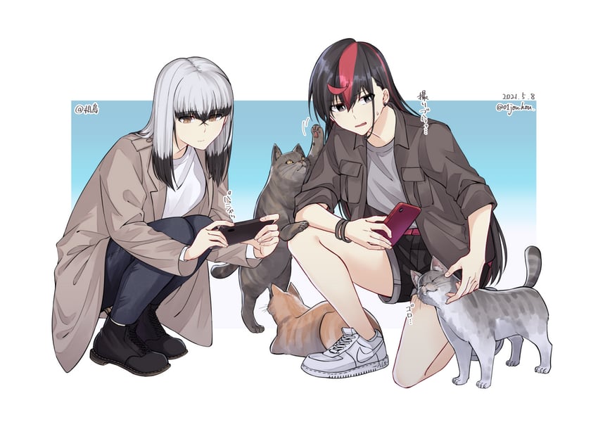 satsuki yomi and inago akira (toji no miko) drawn by jouhou