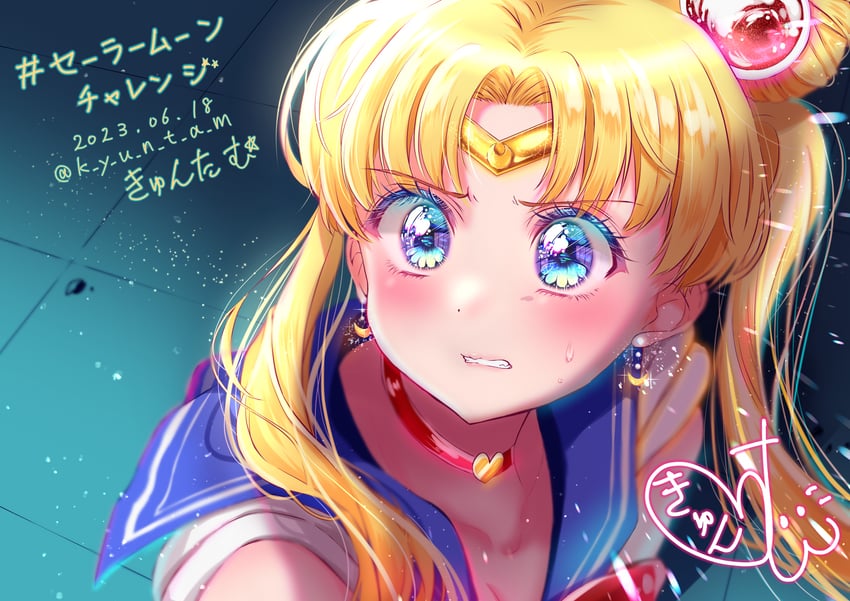 tsukino usagi and sailor moon (bishoujo senshi sailor moon and 1 more) drawn by k_y_u_n_t_a_m