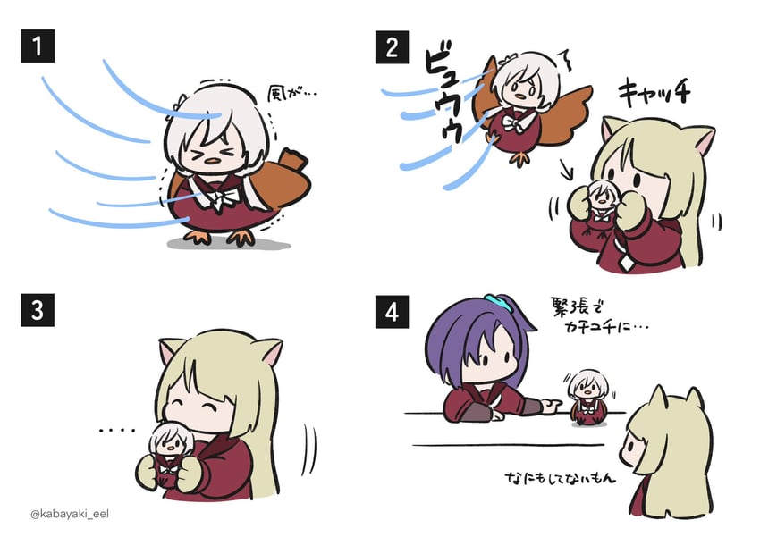 miyagawa takane, shiozaki suzume, and honma akehi (assault lily) drawn by kabayaki_(kabayaki_eel)