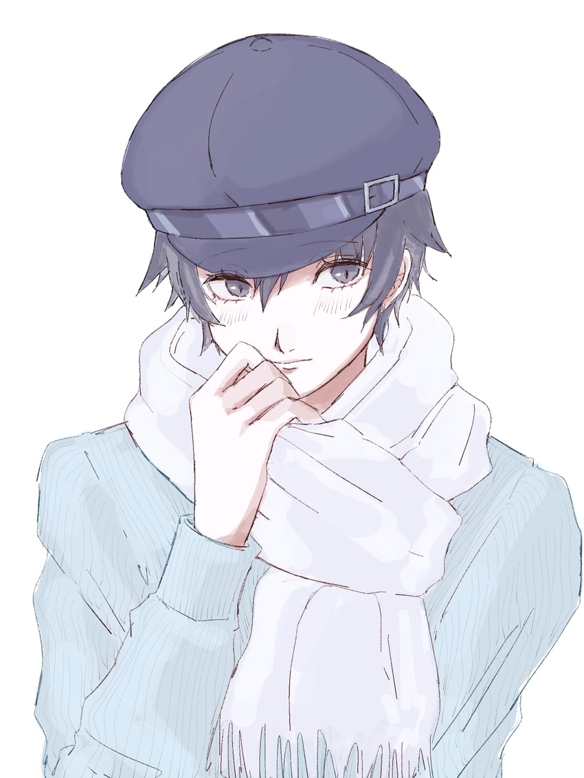 shirogane naoto (persona and 1 more) drawn by usa_(kawaii_152cm)