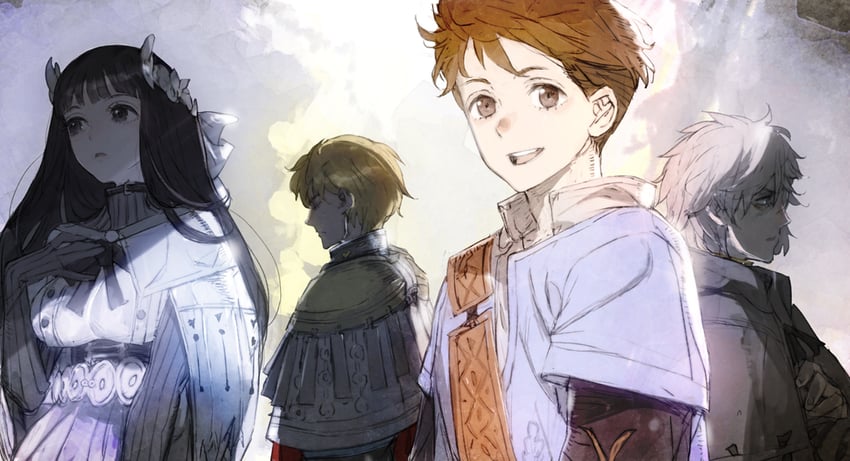 solon, maria, zack, and leon (dare ga yuusha wo koroshita ka) drawn by toi8