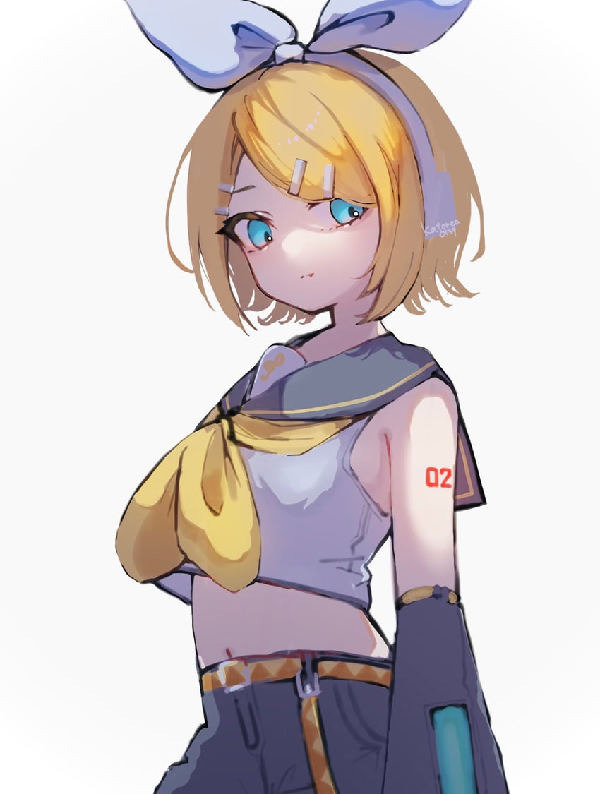 kagamine rin (vocaloid) drawn by katorea