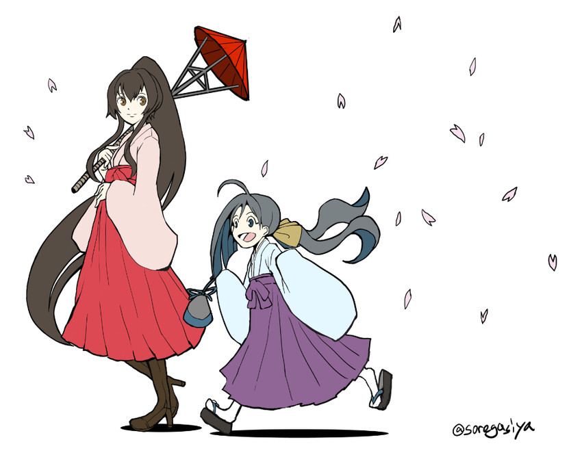 yamato and kiyoshimo (kantai collection) drawn by boushi-ya
