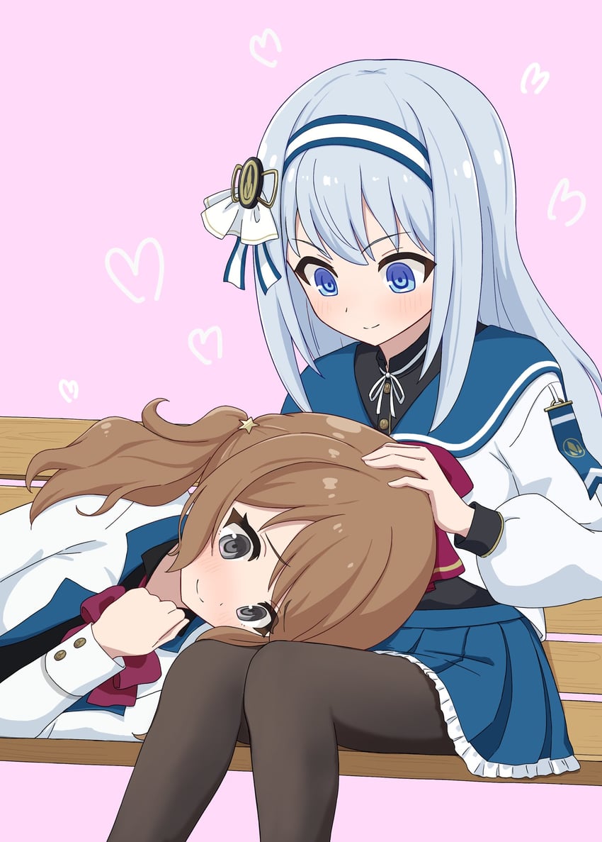 iijima renka and tsuboi nanaho (assault lily) drawn by mathamorphous