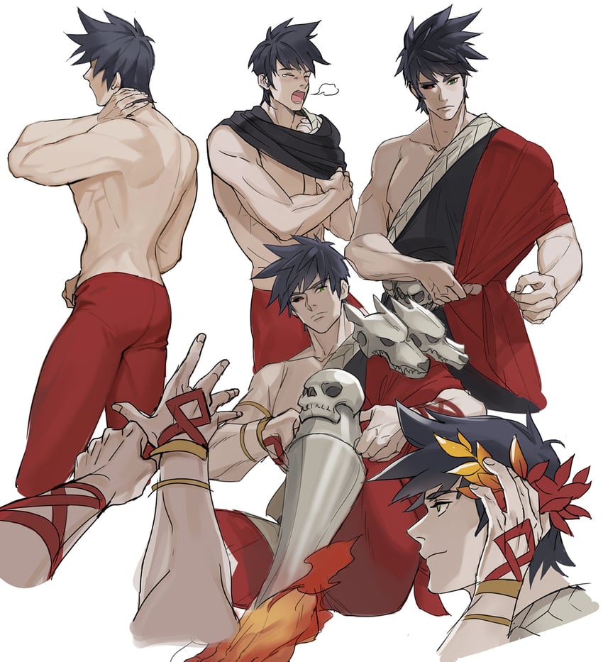 zagreus (hades and 1 more) drawn by error_(moze_error)