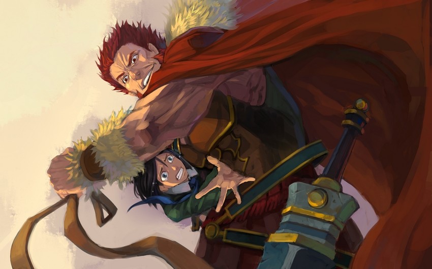 iskandar and waver velvet (fate and 1 more) drawn by mask_alice