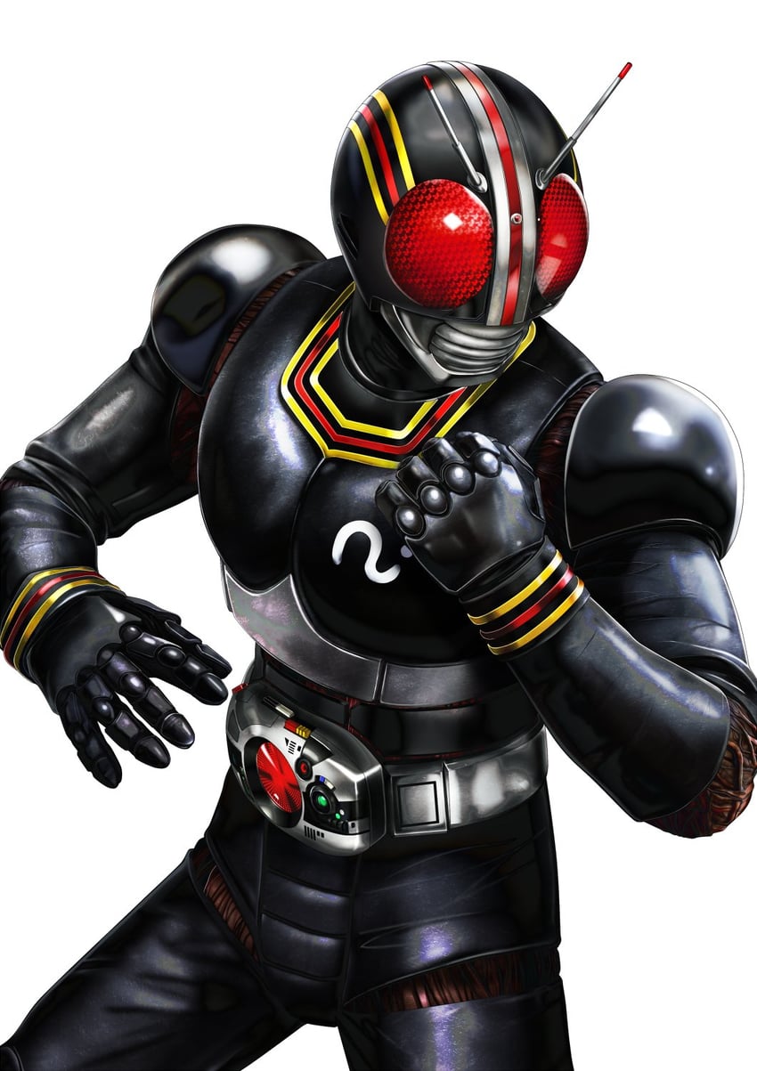 kamen rider black (kamen rider and 1 more) drawn by masukudo_(hamamoto_hikaru)