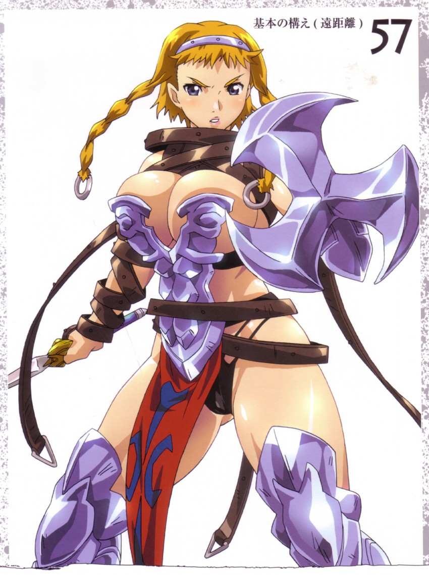 leina and exiled warrior leina (queen's blade) drawn by hisayuki_hirokazu and kaneko_hiraku
