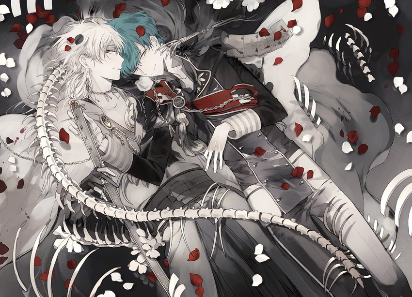 tsurumaru kuninaga and ichigo hitofuri (touken ranbu) drawn by suou_(sdurorhr)