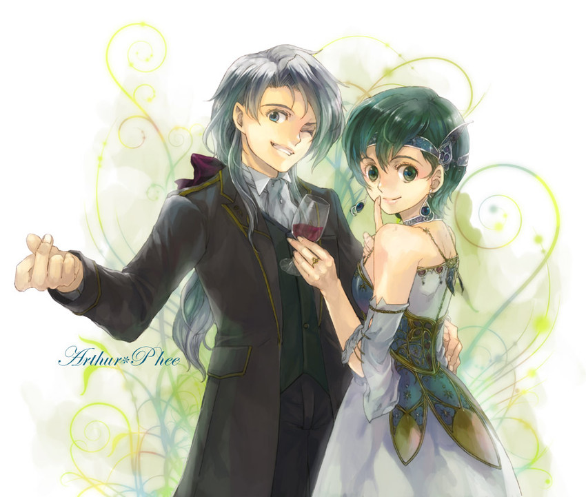 arthur and fee (fire emblem and 1 more) drawn by kaito_(sawayakasawaday)