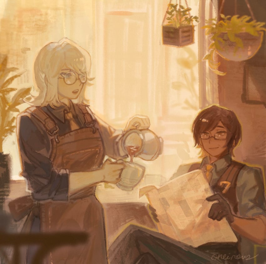 faust and outis (project moon and 1 more) drawn by oneii