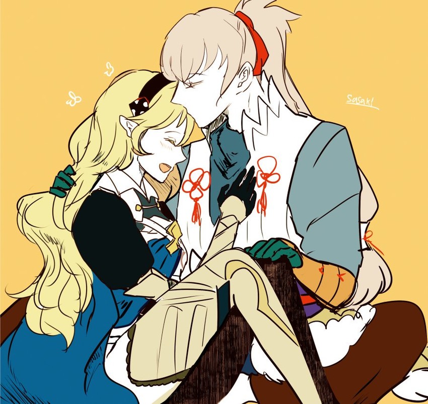 female corrin and takumi (fire emblem and 1 more) drawn by sasaki_(dkenpisss)