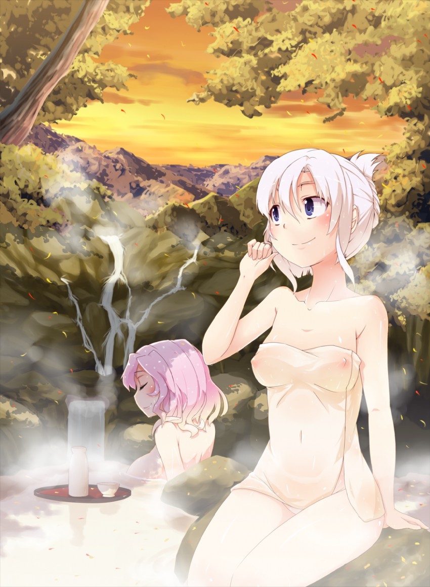 konpaku youmu and saigyouji yuyuko (touhou) drawn by oyaji-sou