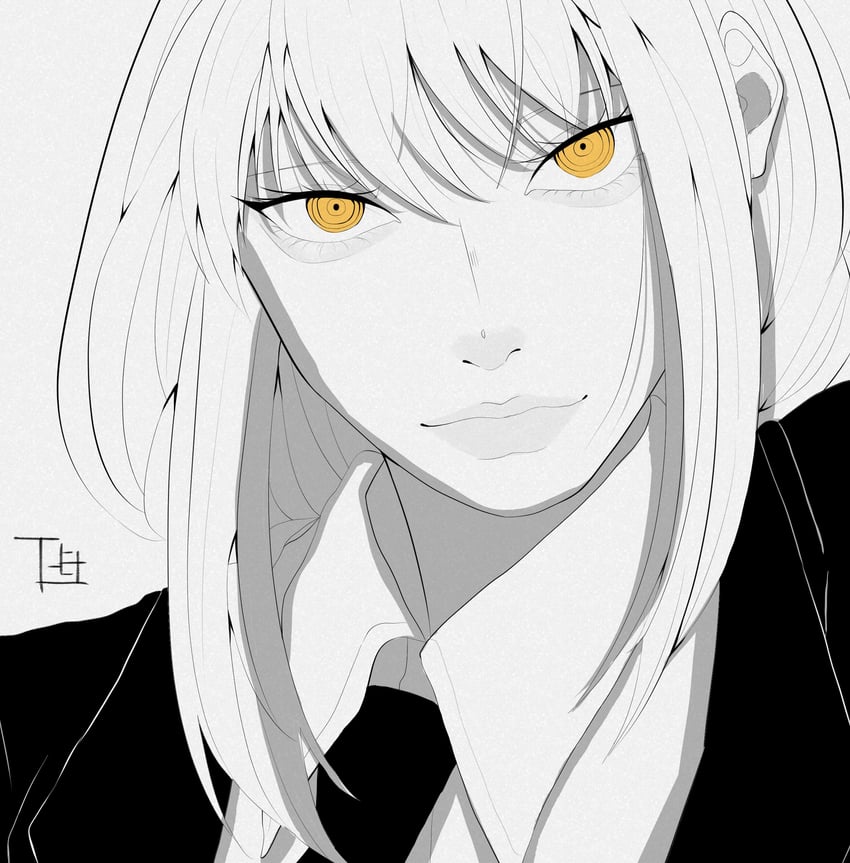 makima (chainsaw man) drawn by gcj