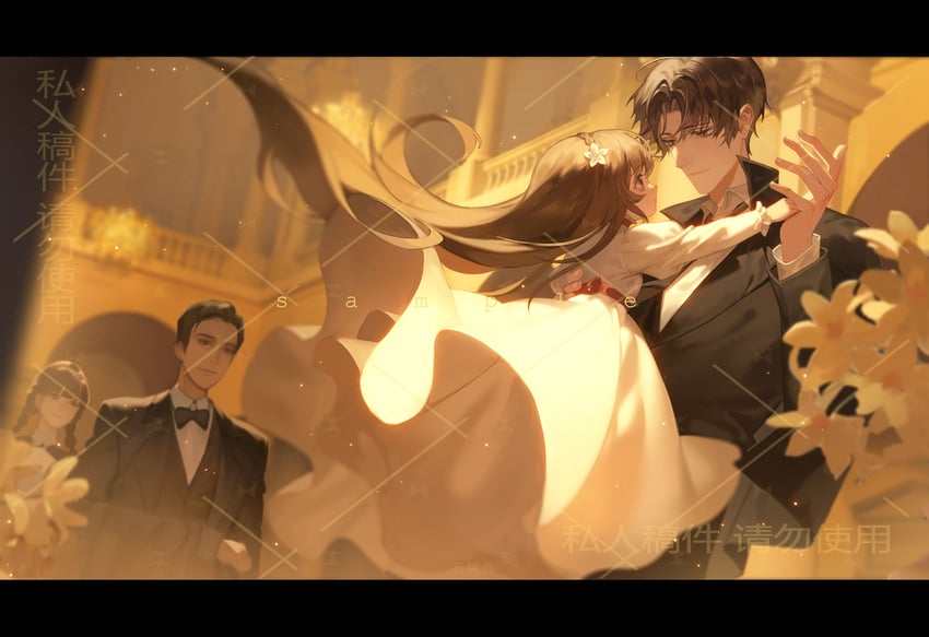 klein moretti, melissa moretti, and benson moretti (lord of the mysteries) drawn by shantianshiguoyu