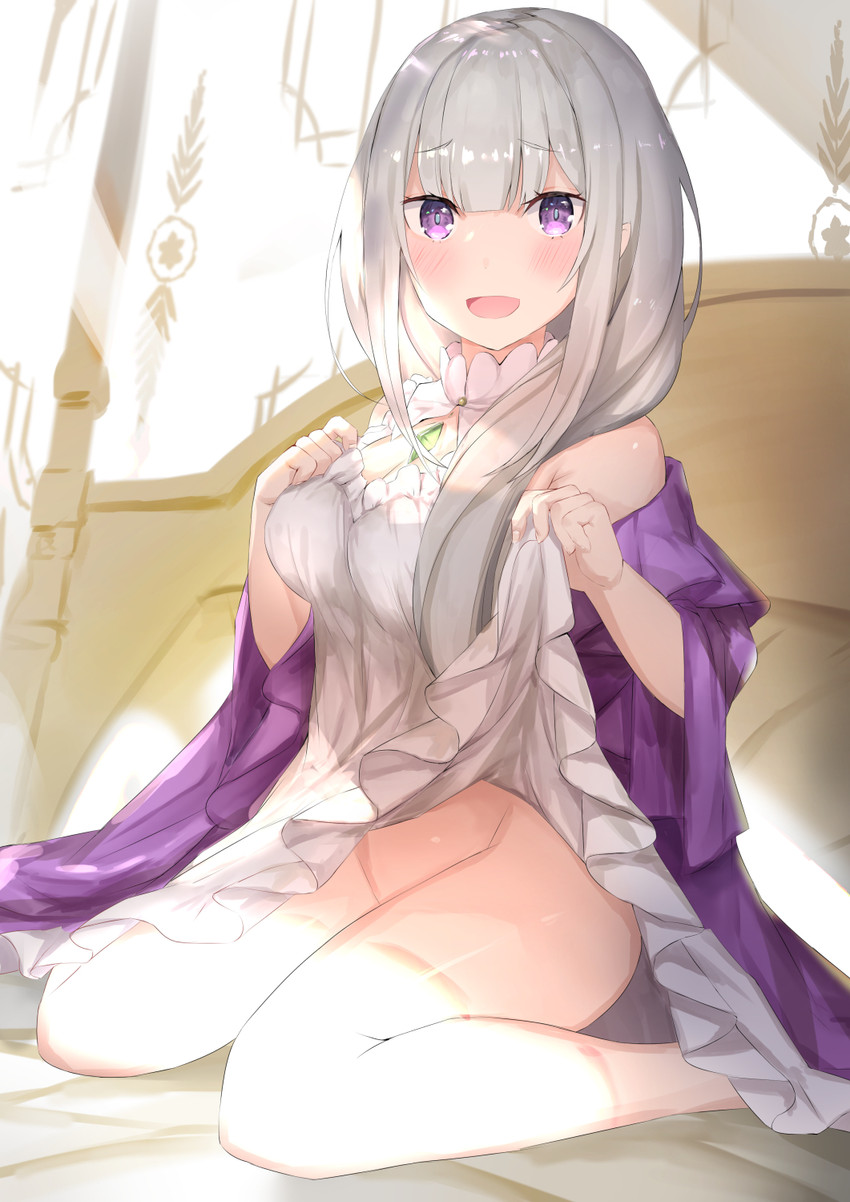 emilia (re:zero kara hajimeru isekai seikatsu) drawn by tomaco
