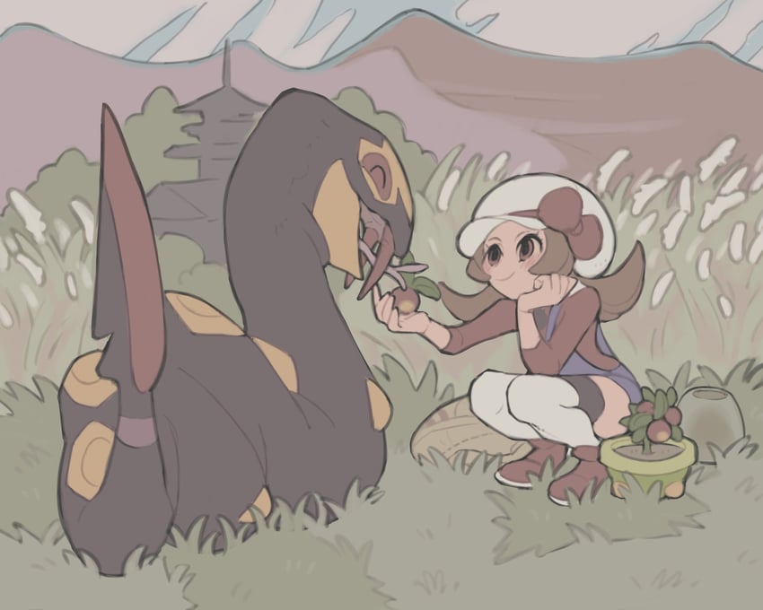 lyra and seviper (pokemon and 1 more) drawn by kinni