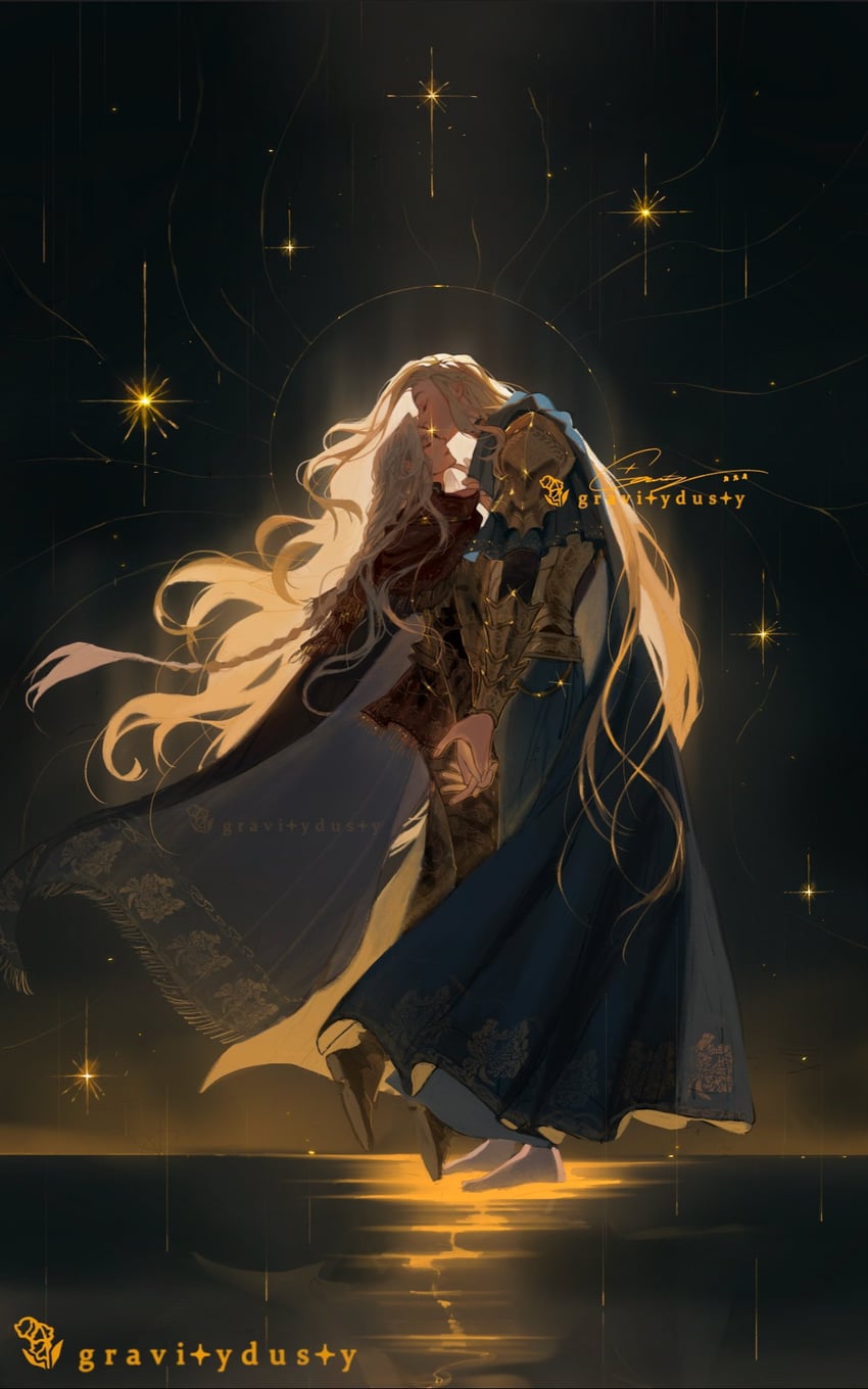 godwyn the golden and howel (elden ring) drawn by gravitydusty