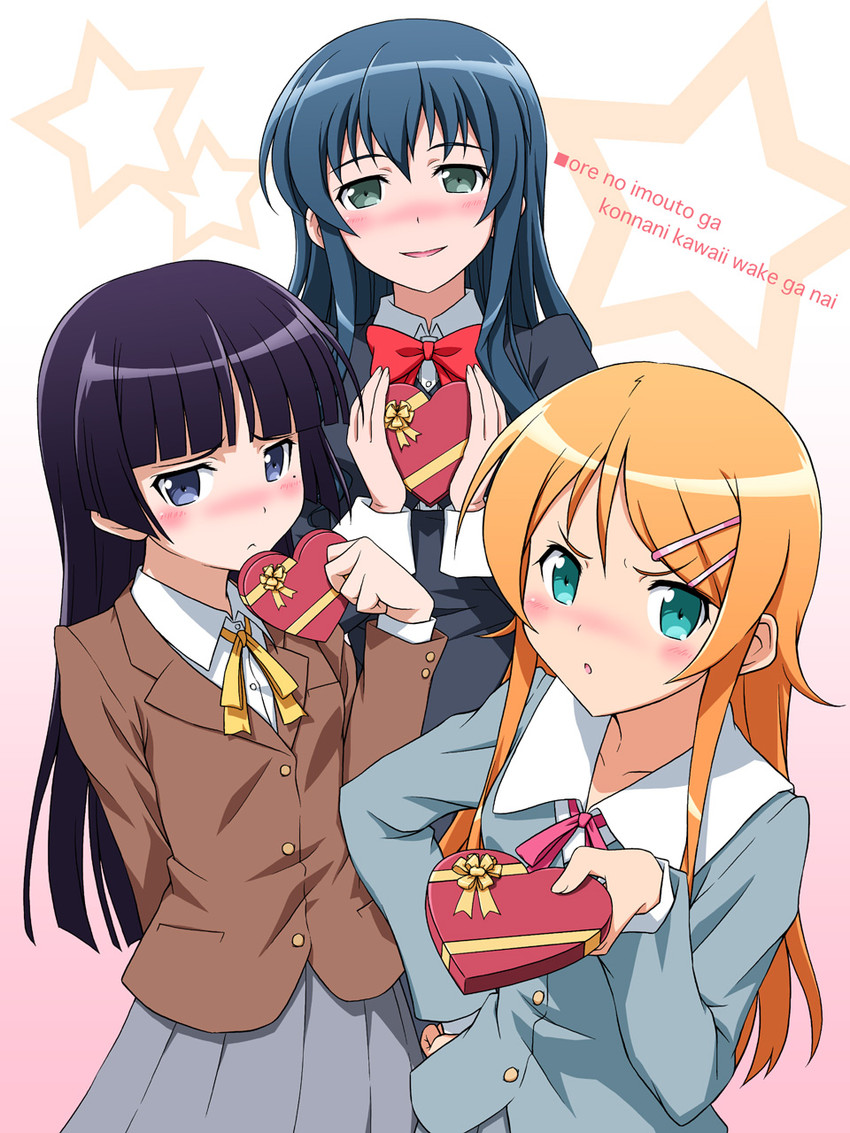 gokou ruri, kousaka kirino, and makishima saori (ore no imouto ga konna ni kawaii wake ga nai) drawn by horiguchi_hiroshi