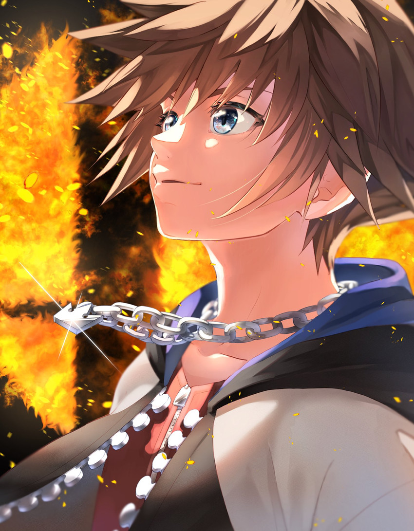 sora (super smash bros. and 2 more) drawn by hokka_tm