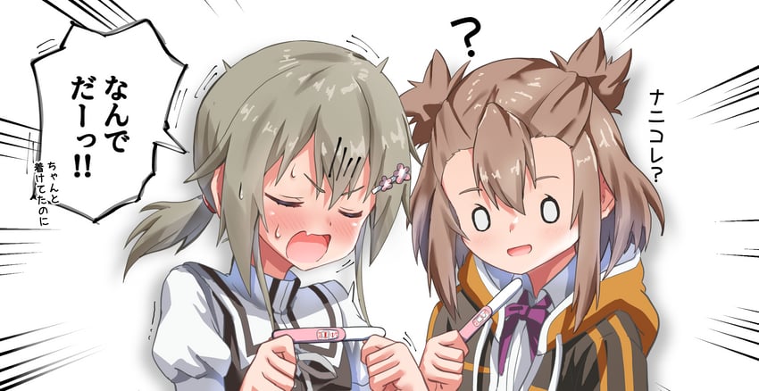 minowa gin and doi tamako (yuusha de aru and 2 more) drawn by masamune_mino