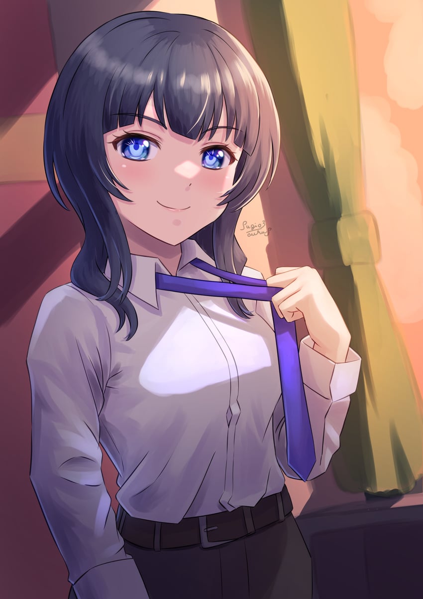 asaka karin (love live! and 1 more) drawn by sugi_(sugi03aurus)