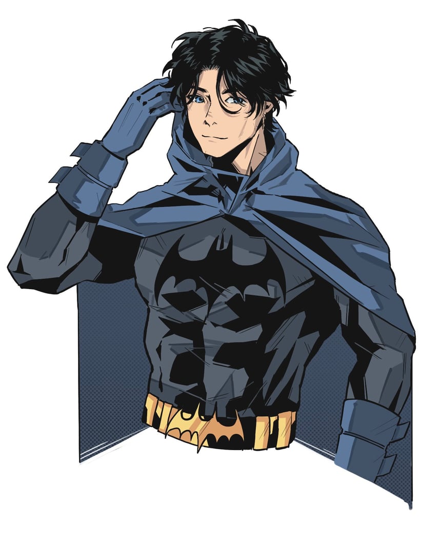 batman, dick grayson, and nightwing (dc comics and 1 more) drawn by xx1115dxx
