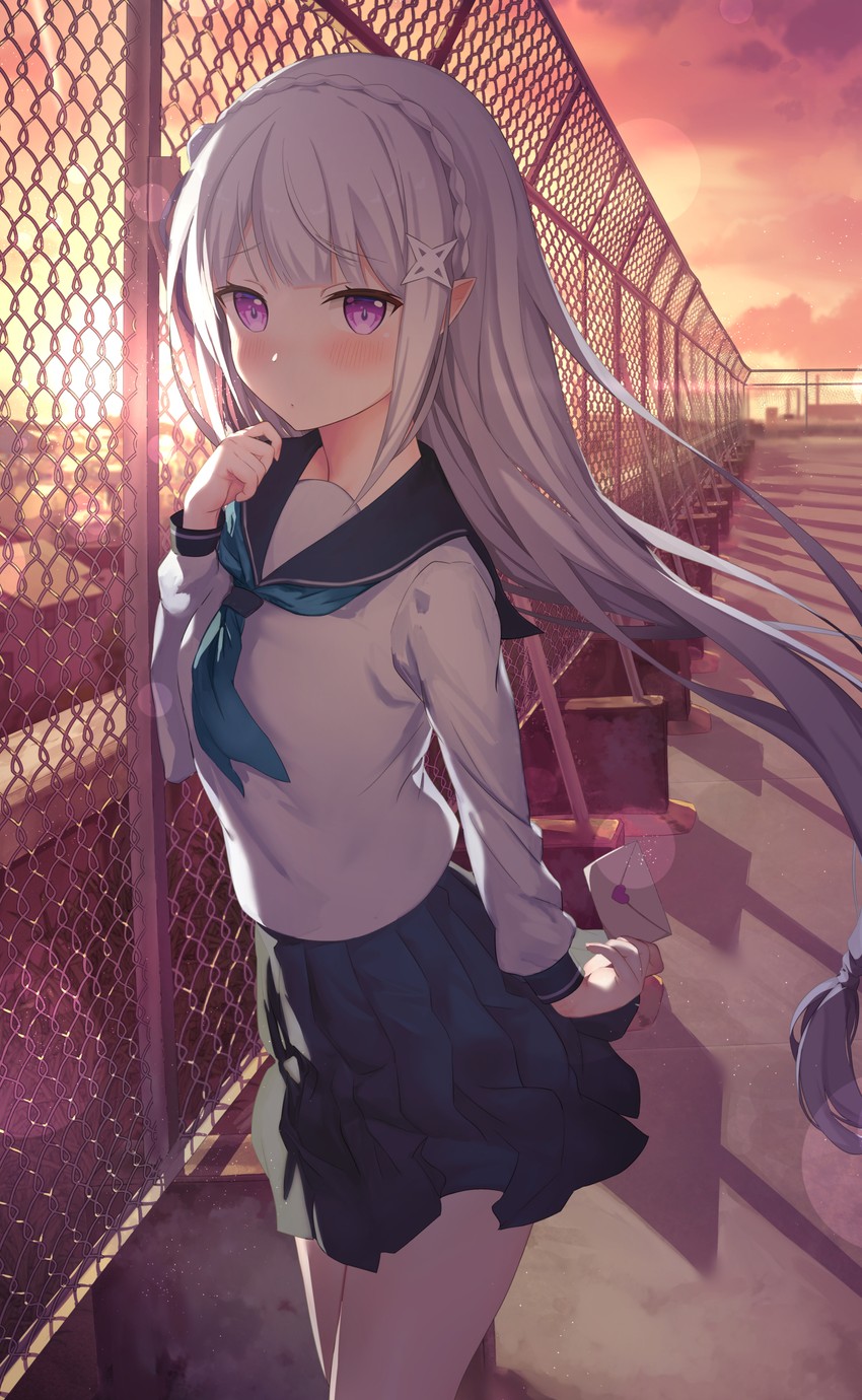 emilia (re:zero kara hajimeru isekai seikatsu) drawn by echiru39