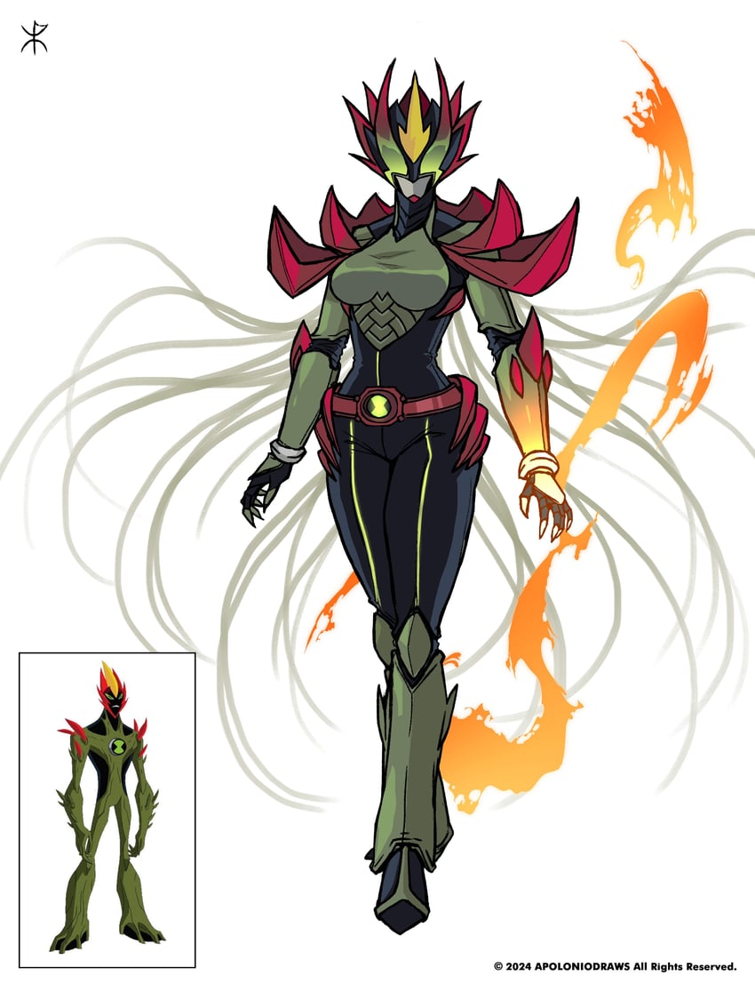 swampfire (kamen rider and 2 more) drawn by apoloniodraws
