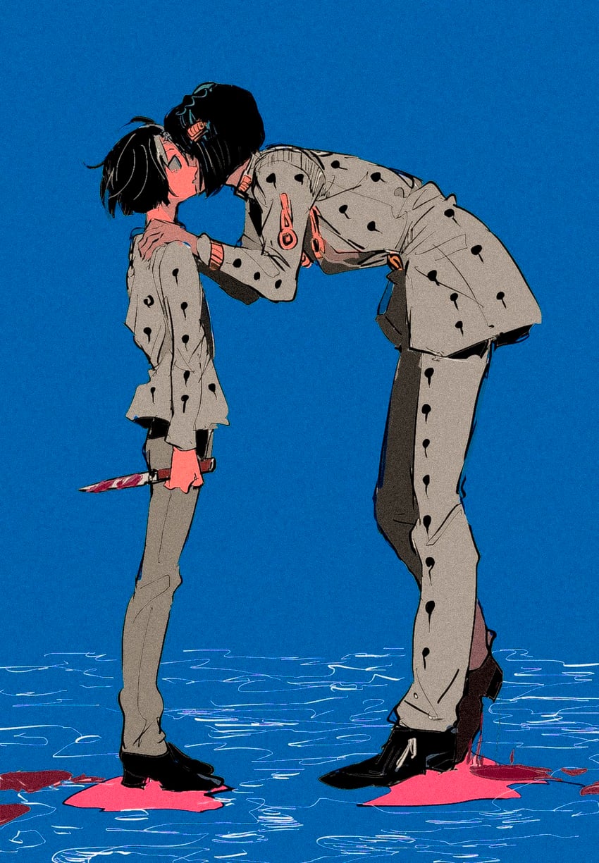 bruno bucciarati (jojo no kimyou na bouken and 1 more) drawn by motunikomi