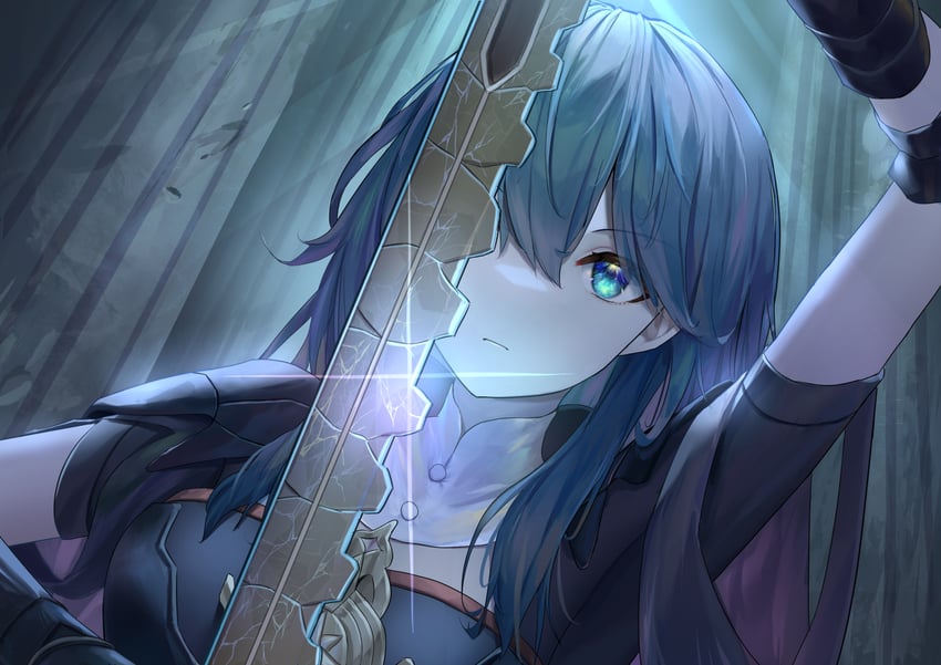 female byleth (fire emblem and 1 more) drawn by solar_torch