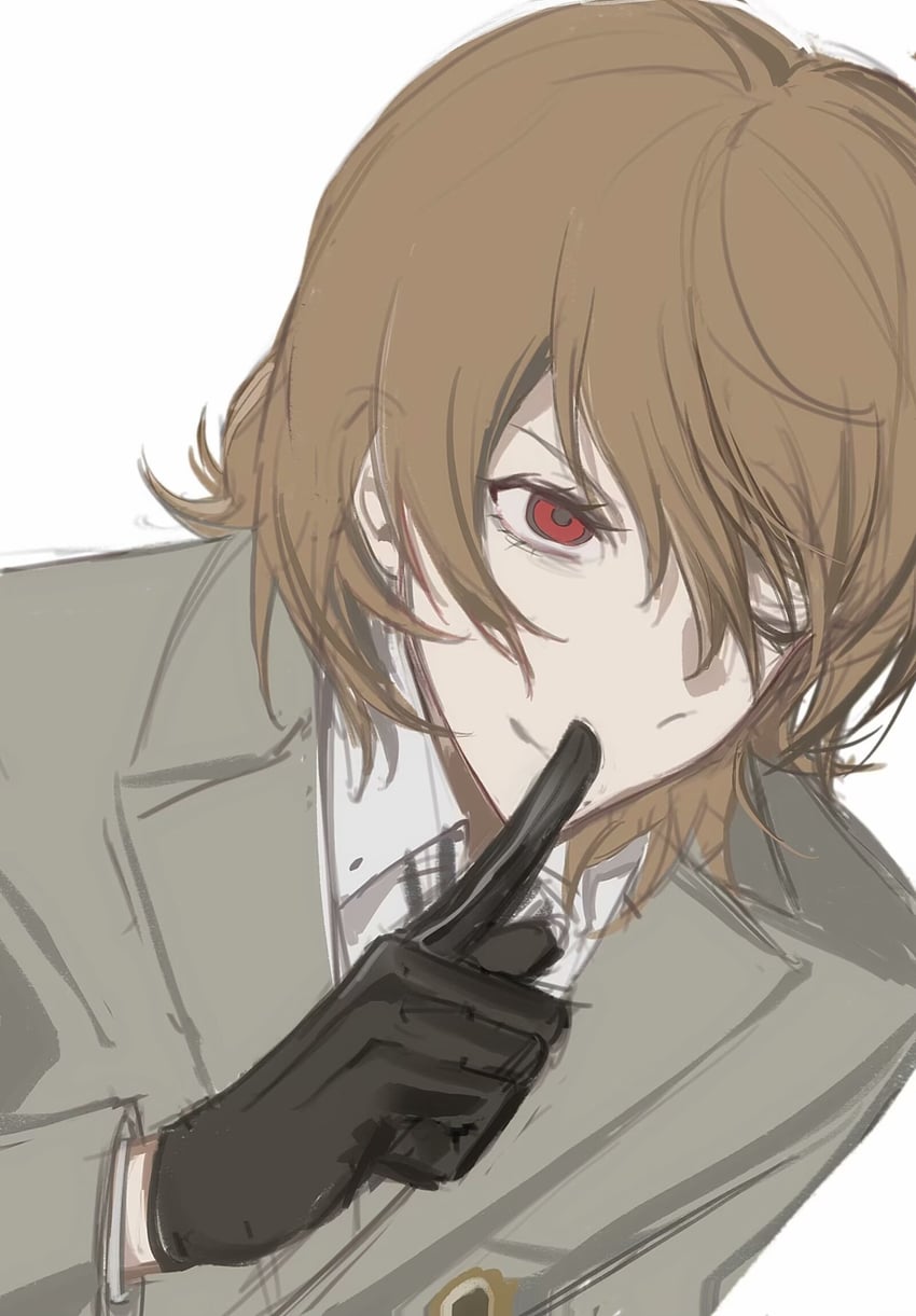 akechi gorou (persona and 1 more) drawn by baobing